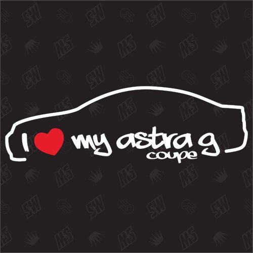 speedwerk-motorwear I Love My Opel Astra G Coupé – Bordado 00-04.