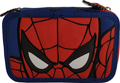 Spiderman 57214 - Estuche completo de 3 cremalleras para hombre Spiderman 57214 - Estuche completo de 3 cremalleras para hombre