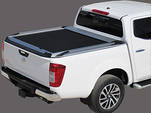 Tesser NP300 D23 - Cubierta enrollable de aluminio para maletero de vehículos pick up 4x4 (de cabina doble)