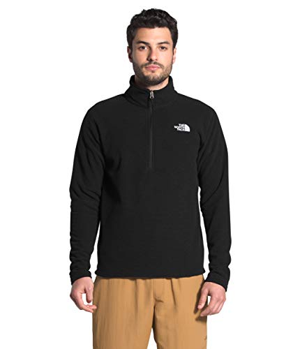 The North Face Forro Polar Texturizado Cap Rock con Cremallera de 1/4 para Hombre, Negro, L The North Face Forro Polar Texturizado Cap Rock con Cremallera de 1/4 para Hombre, Negro, L