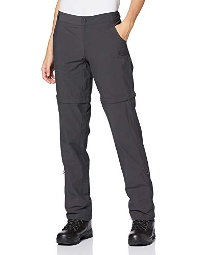 The North Face Hose W Exploration Convertible Pants, Pantalones Mujer, Gris (Asphalt Grey), 12 Long