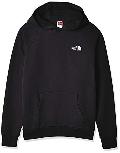 The North Face Men Hoodie Raglan Red Box, Größe:S, Farbe:TNF Black/TNF White