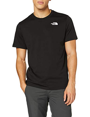 The North Face S/S Red Box tee Camiseta de Manga Corta, Hombre, Negro (TNF Black), S