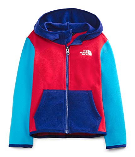 The North Face Toddler Glacier Full Zip Hoodie, TNF Red/Meridian Blue, 3T The North Face Toddler Glacier Full Zip Hoodie, TNF Red/Meridian Blue, 3T