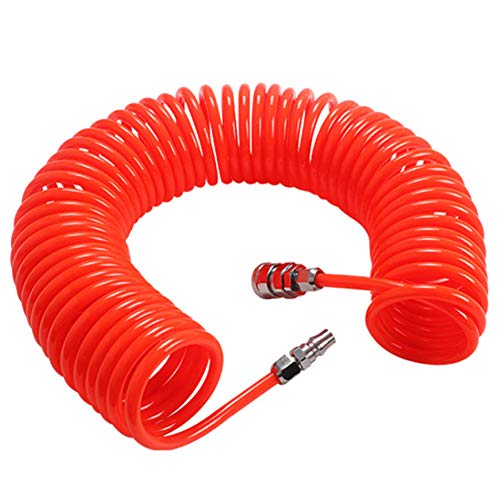 Tubo espiral compresor - WENTS 6M Rojo para compresor de aire Accesorios de bomba de aire poliuretano semiprofesional
