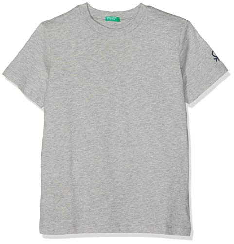 United Colors of Benetton T-Shirt Camiseta de Tirantes, Gris (Grigio Melange 501), Talla única (Talla del Fabricante: EL) para Niños