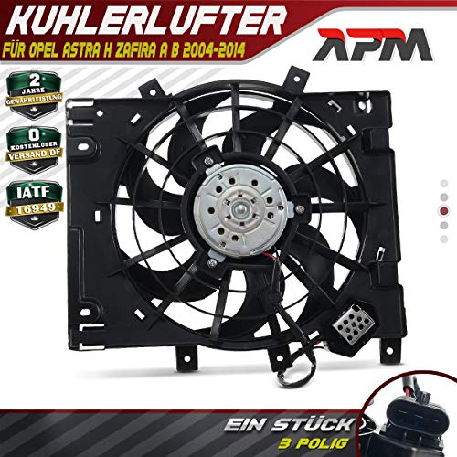 Ventilador de refrigeración del motor para Astra H Caravan/CC/Kasten/Twintop Zafira A B Astra MK V (H) Zafira MK II (B) 260 W Ø: 315 mm 2000-2015 13126384 Ventilador de refrigeración del motor para Astra H Caravan/CC/Kasten/Twintop Zafira A B Astra MK V (H) Zafira MK II (B) 260 W Ø: 315 mm 2000-2015 13126384
