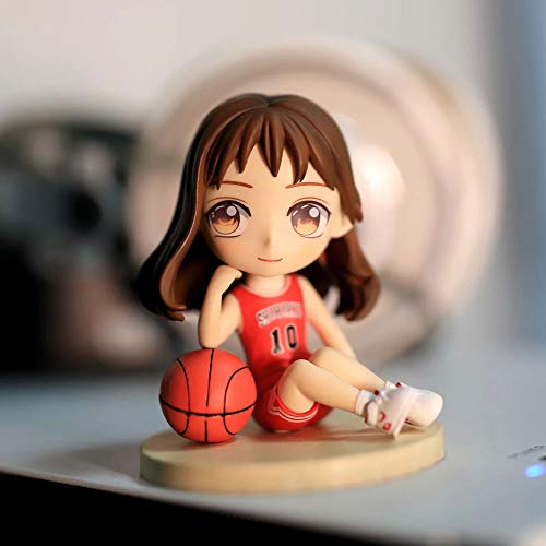 WISHVYQ Slam Dunk Haruko Akagi Q Edition Caja de Coche sentada GK Muñeca Cumpleaños Regalo Escultura Material de PVC Muñeca Anime Figure Model Boxed Toys Regalos