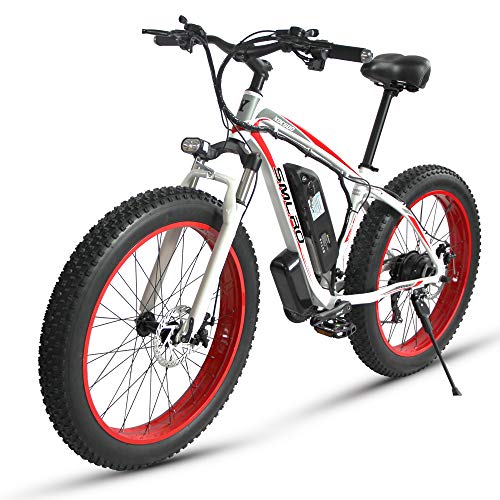 XXCY Bicicleta Plegable,Bicicleta Eléctrica, Neumático De Grasa De 26 Pulgadas, Motor 48v 1000w, Batería De Litio Móvil (S-02)