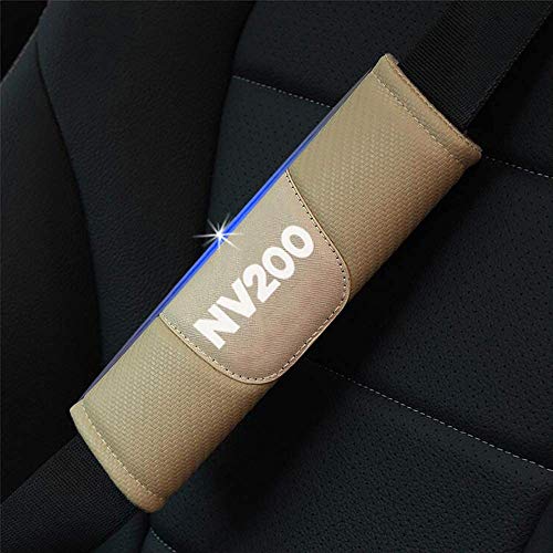 ZWWZ para Nissan Nv200 2pcs Coche Carbono Fibra Cubierta del Cinturón de Seguridad Hombro Almohadillas, Comfort Seguridad Estilo Coche Accesorios