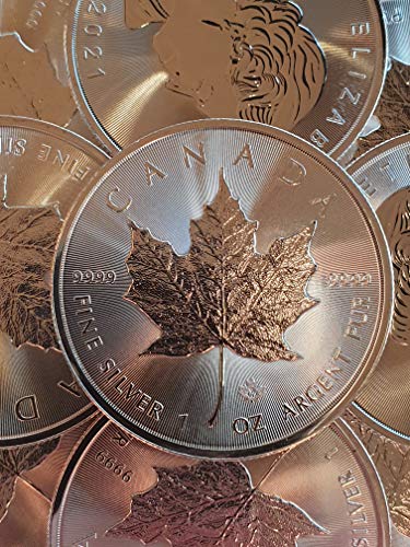 1 onza oz Plata Maple Leaf 2018 incuse a nosotros individualmente en cápsulas para monedas de regalo
