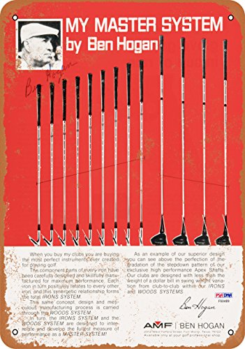 AMF Ben Hogan Master System de palos de Golf samfme de Metal Sign