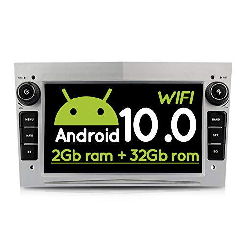 Android 10 For Opel GPS Multimedia Car Audio Video Player Navigation 7'' Astra Vectra Antara Zafira Corsa Combo Stereo DSP (Silver, 4-Core 2+32 WiFi)