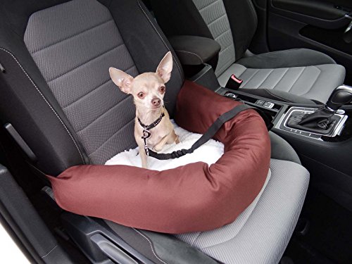 Asiento de coche para perros, gatos o mascotas, incluye correa flexible recomendada para Opel Kadett E Cabriolet.