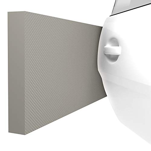 ATHLON TOOLS 4x MaxProtect Protectores de pared autoadhesivos para garaje, protección contra impactos (40 x 20 x 2cm, cada uno) (Gris)