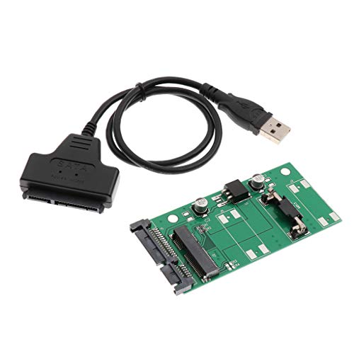 B Blesiya Adaptador de USB a Msata Sata Cable de Tarjeta Adaptadora de 2.5 para Ordeandores Portatil