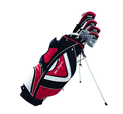 Ben Sayers Package Set - Juego Completo de Palos de Golf, Color Rojo (Graphite Red/Black)