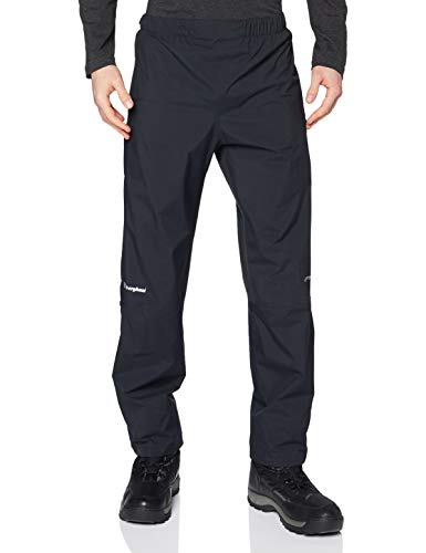 Berghaus Regenhose Standard Leg Paclite Pants Pantalones para Caminar, Uomo, Black, L