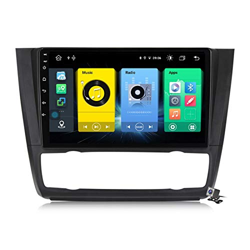 Car Stereo Sat Android 10.0 Radio para BMW Serie 1 E88 E82 E81 E87 2004~2011, Navegación GPS Unidad Principal de 9 Pulgadas Reproductor Multimedia MP5 Receptor de Video con 4G WiFi DSP SWC Carplay Car Stereo Sat Android 10.0 Radio para BMW Serie 1 E88 E82 E81 E87 2004~2011, Navegación GPS Unidad Principal de 9 Pulgadas Reproductor Multimedia MP5 Receptor de Video con 4G WiFi DSP SWC Carplay