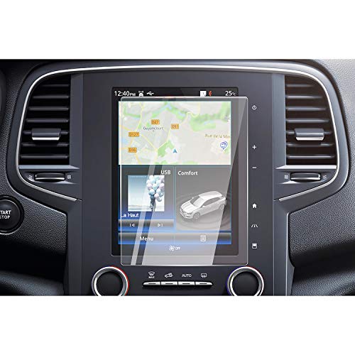 CDEFG para Renault Megane 4 RS Protector de Pantalla de Vidrio Templado, HD Auto 9H GPS Navi película protegida Glass (8,7 Inches)