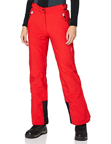 CMP - Pantalón de esquí para mujer, otoño/invierno, mujer, color rojo (ferrari), tamaño 40