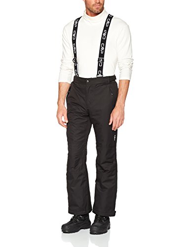 CMP - Pantalones con tirantes para hombre, tamaño 48 UK, color negro
