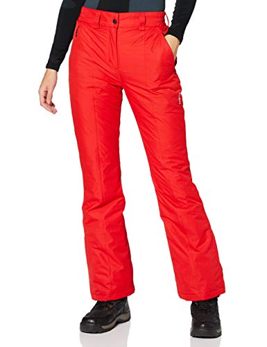 CMP, Pantalones de Esquí para Mujer, Rojo (Ferrari), 40