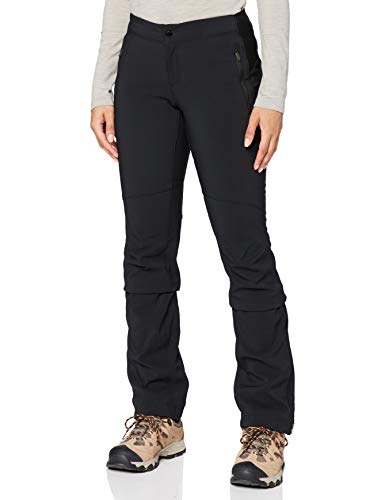 Columbia Back Beauty Passo Alto Pantalones térmicos de Senderismo para Mujer, Negro, 6/R