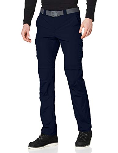 Columbia Silver Ridge II, Pantalones de Senderismo Convertibles, Hombre, Azul (Collegiate Navy), Talla: W34/L32