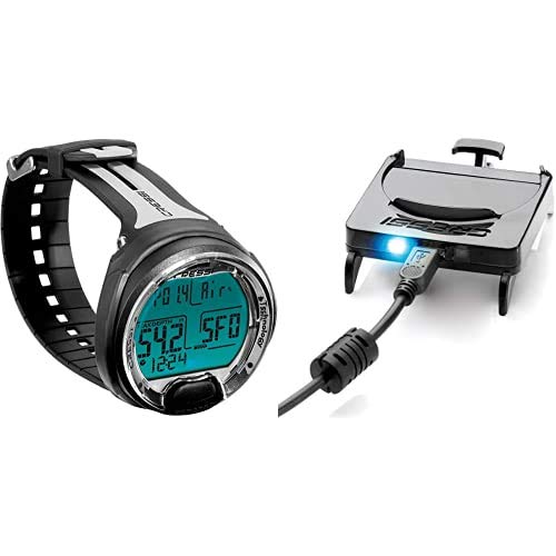 Cressi Leonardo Ordenador de Buceo, Adultos Unisex, Negro/Gris, Talla Única + Interface Leonardo/ Giotto Cressi Leonardo Ordenador de Buceo, Adultos Unisex, Negro/Gris, Talla Única + Interface Leonardo/ Giotto