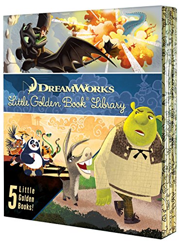 DreamWorks. Little Golden Book Library: How to Train Your Dragon; Kung Fu Panda; Madagascar; Puss In Boots; Shrek