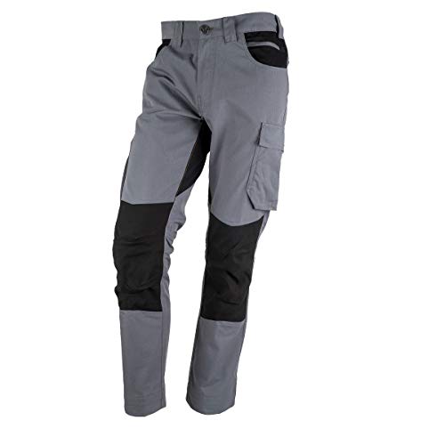 FORSBERG Braxa - Pantalones de trabajo con zonas elásticas y cintura resistentes con Cordura gris 50