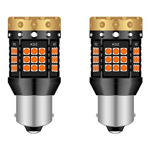 GCS Gcsheng 2 unids No Hyper Flash 1156 BA15S P21W BAU15S PY21W T20 7440 LED Bombilla de Giro Lámparas de luz Lámparas de luz Amber Orange Can/Bus Error LED Gratis (Emitting Color : Ba15s p21w)
