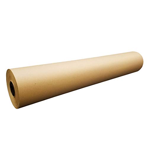 GP Globe Packaging - Rollo de papel kraft (750 mm x 100 m), color marrón