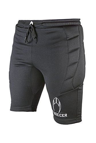 HO Soccer 0505564 Pantalones Cortos de Portero, Unisex Adulto, Negro, M