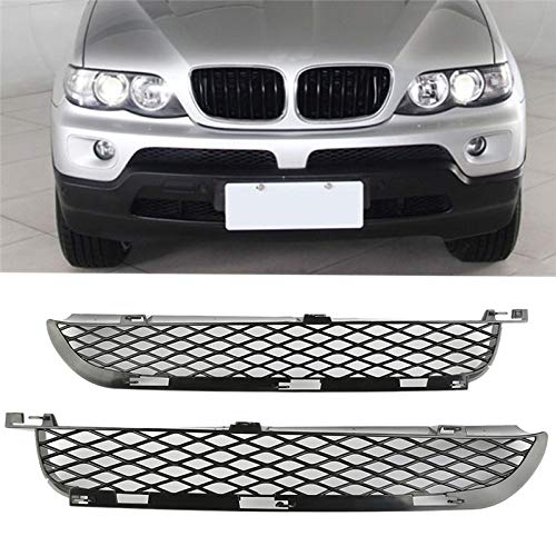 JNXZHQC Auto Car Accessories Un Conjunto de Parrillas Inferiores de paragolpes Delantero. para BMW X5 E53 2003 2006