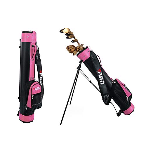 KIKILIVE Golf Bag with Stand,Pitch & Putt Golf Lightweight with Stand & Handle,Large Capacity,Can Hold 9 Clubs