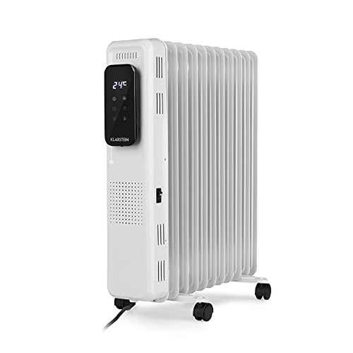 KLARSTEIN Thermaxx Elevate Smart – radiador eléctrico de Aceite, 2720 W, para 54 m², Rango de temperaturas Entre 7-35 °C, programable 24 Horas, Pantalla Digital, Panel táctil, Blanco KLARSTEIN Thermaxx Elevate Smart – radiador eléctrico de Aceite, 2720 W, para 54 m², Rango de temperaturas Entre 7-35 °C, programable 24 Horas, Pantalla Digital, Panel táctil, Blanco