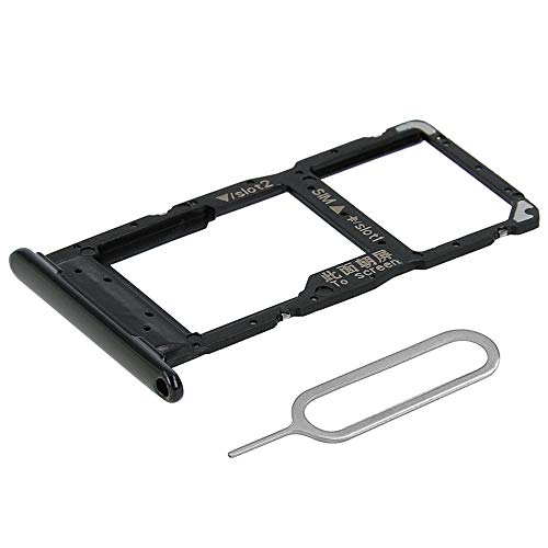MMOBIEL Bandeja de Doble Tarjeta SIM Ranura Compatible con Huawei P Smart 2019 6.21 Pulg. (Negro) Incl. Sim Pin MMOBIEL Bandeja de Doble Tarjeta SIM Ranura Compatible con Huawei P Smart 2019 6.21 Pulg. (Negro) Incl. Sim Pin