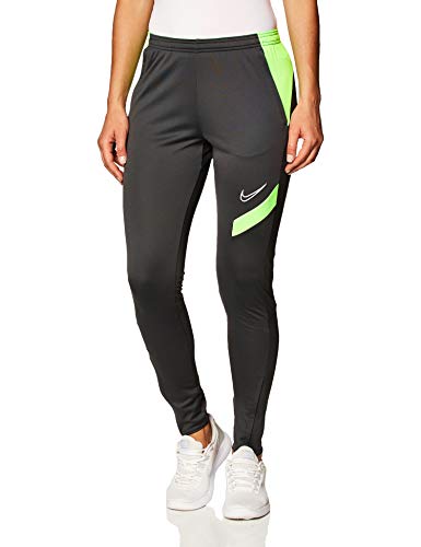 NIKE Academy Pro Knit Pant - Pantalones de chándal para Mujer, Mujer, Pantalones Deportivos, BV6934-062, Antracita/Verde Strike/White, Large