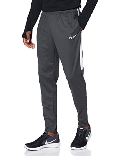 NIKE Academy19 Knitted Pant Pantalon, Hombre, Anthracite/White/White, L