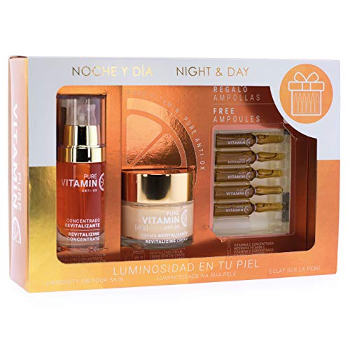 Noche y Día Noche y Día, Pack Regalo Crema y Serum Revitalizante con Vitamina C - Pure Vitamin Anti-ox, Pack Noche y Día Noche y Día, Pack Regalo Crema y Serum Revitalizante con Vitamina C - Pure Vitamin Anti-ox, Pack