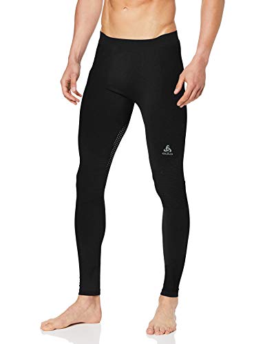 Odlo Bl Bottom Long Performance Warm Pantalon, Hombre, Black - odlo Concrete Grey, L