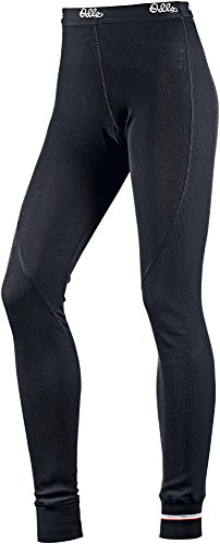 Odlo Long John Warm Pants Pantalones de Deporte, Mujer, Multicolor (Black 15000), 32 (Talla del Fabricante: Large)