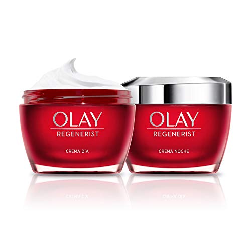 Olay Regenerist Crema Facial De Día y Noche, Pack x 2 Uds, Fórmula Con Ácido Hialurónico Vitamina B3 Y Niacinamida, 24H De Hidratación, 100 ml Olay Regenerist Crema Facial De Día y Noche, Pack x 2 Uds, Fórmula Con Ácido Hialurónico Vitamina B3 Y Niacinamida, 24H De Hidratación, 100 ml