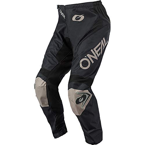 O'Neal | Pantalones de Motocicleta | Enduro Motocross | máxima Libertad de Movimiento, diseño Transpirable y Duradero | Pantalones Matrix Ridewear | Adultos | Negro Gris | Talla 36/52