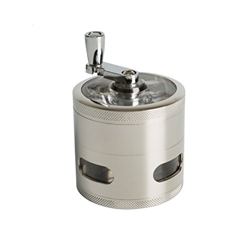 opdamyi Molinillo de Hierbas Especias Tabaco Grinder, Aleación de Zinc, 4 Piezas