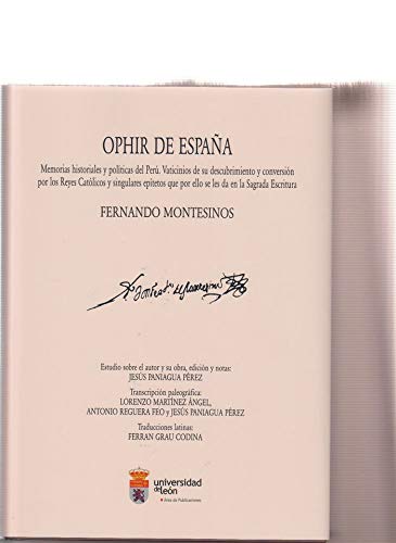 Ophir de España (Tradición clásica y humanística en España e Hispanoamérica)