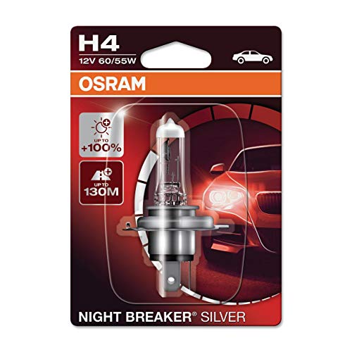 OSRAM 1 H4 B 55/60W 12V, Night Breaker Silver, Blister (1 lámpara)