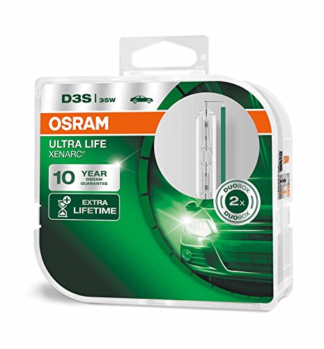 OSRAM XENARC ULTRA LIFE D3S HID, lámpara de xenón, lámpara de descarga, 66340ULT-HCB, caja doble (2 unidades)